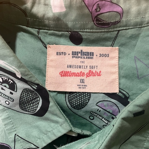 Retro Men’s Button-up Urban Pipeline The Awesomely Soft Ultimate Shirt XXL - Picture 2 of 3